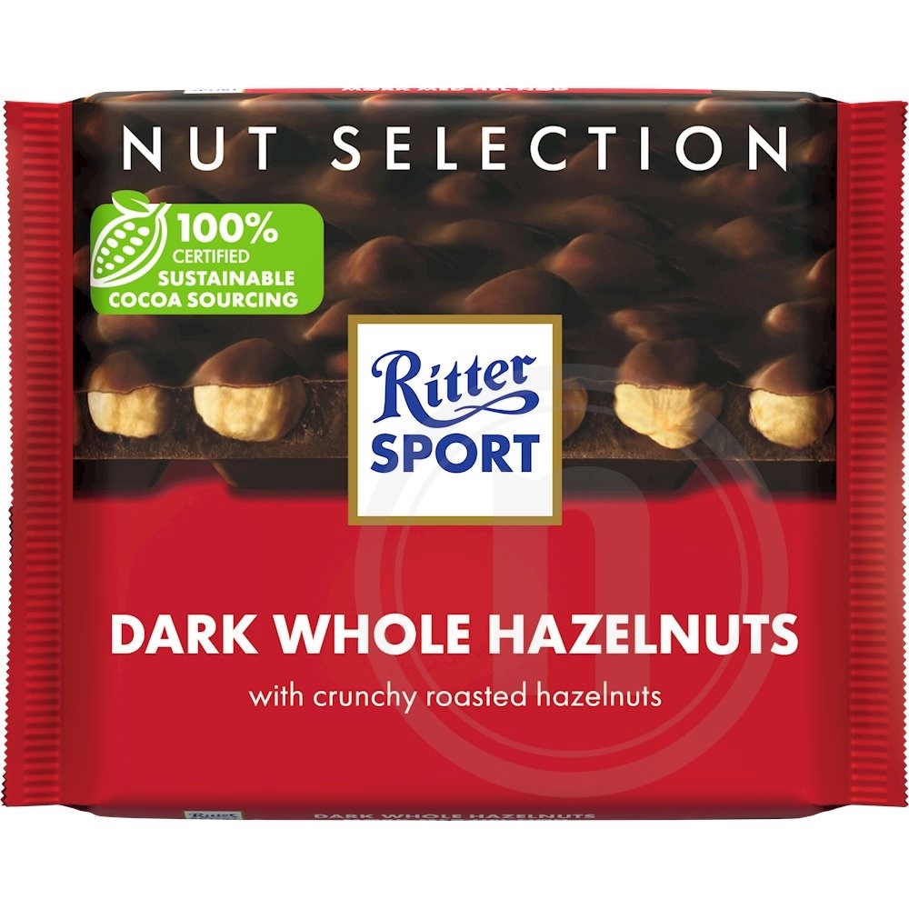 Mørk chokolade m. hasselnødder