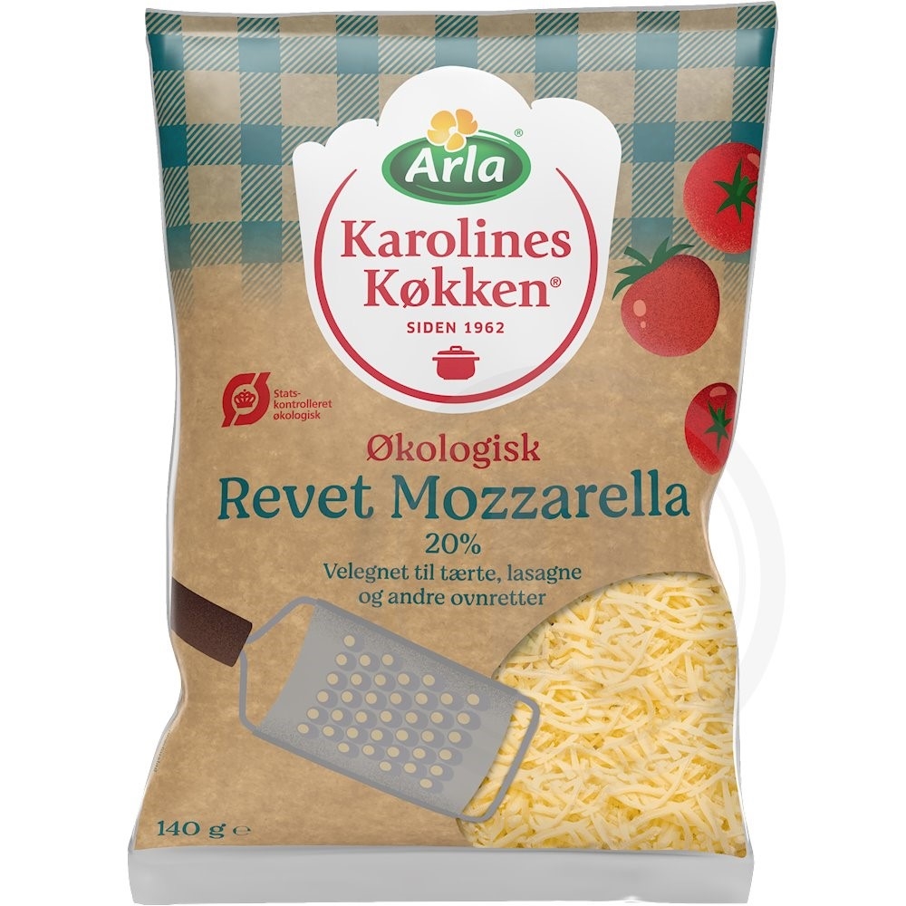 Mozzarella ost øko. (revet)