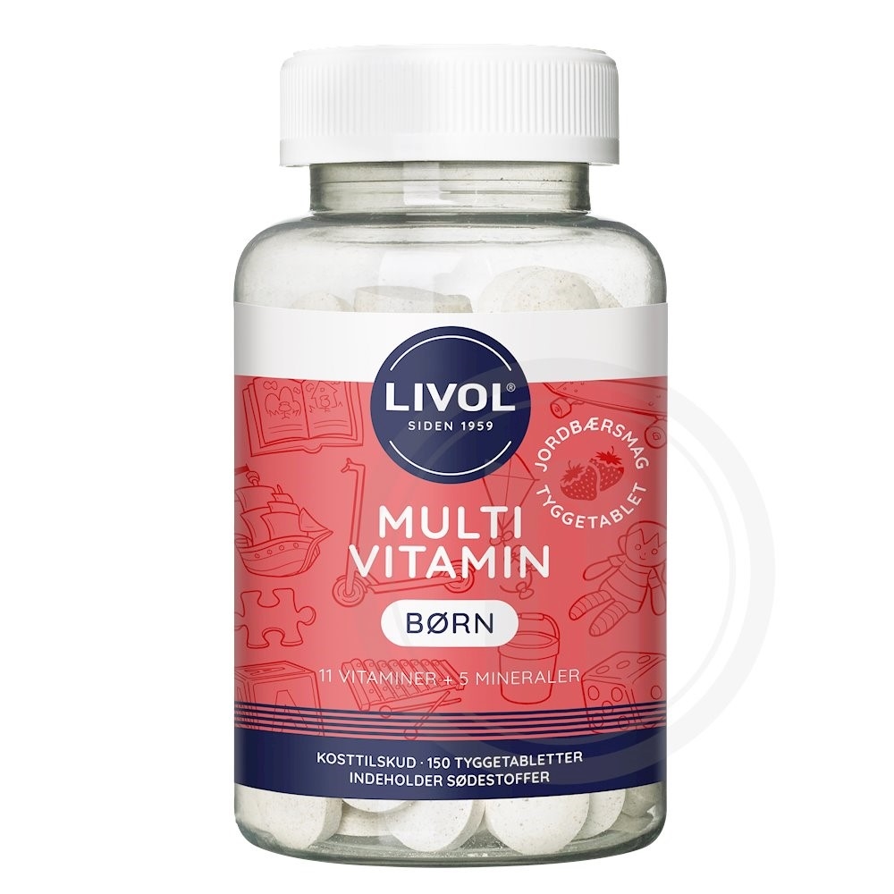 Multivitamin t. børn (jordbær)
