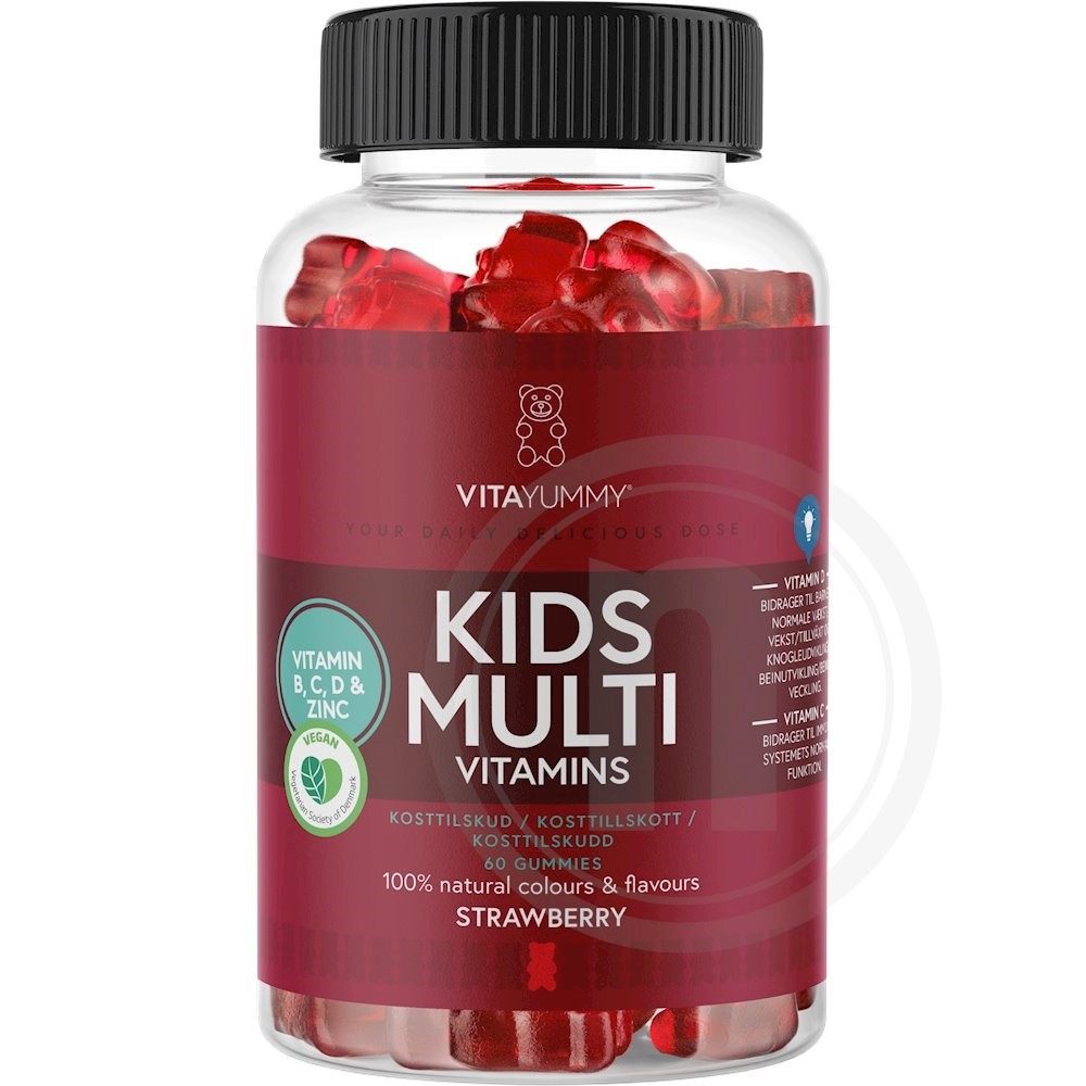 VitaYummy Multivitamin til børn jordbær