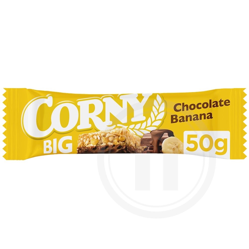 Müslibar m. banan og chokolade