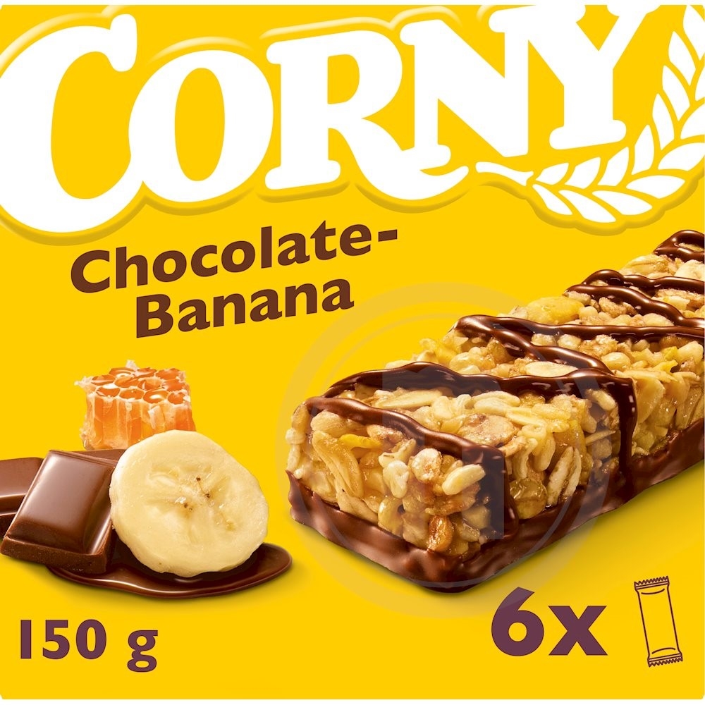Müslibar m. chokolade og banan