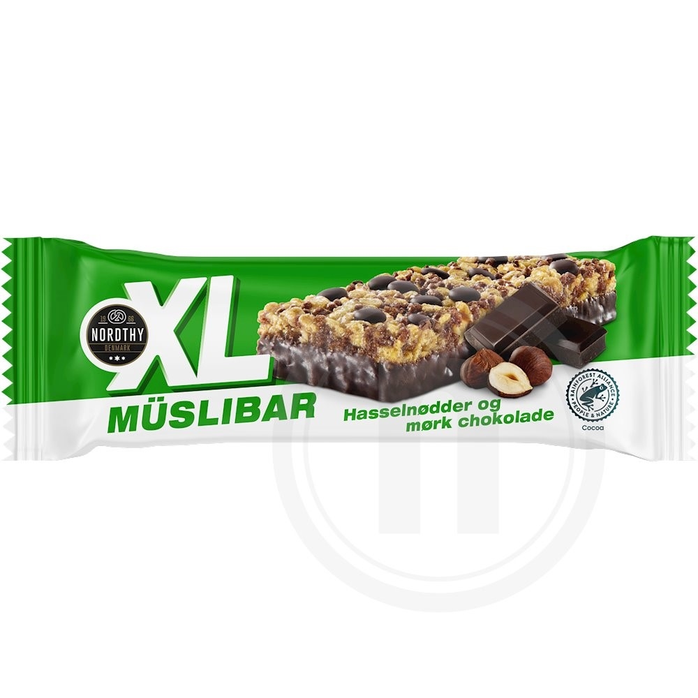 Müslibar m. hasselnødder