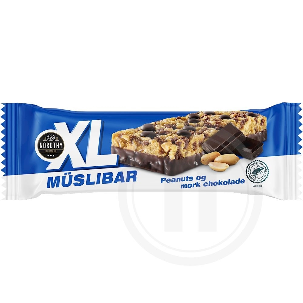 Müslibar m. peanuts (mørk)