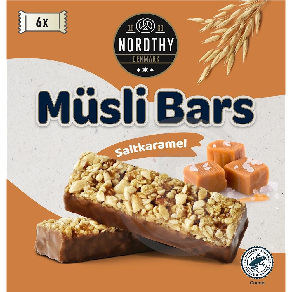 Müslibar m. saltkaramel