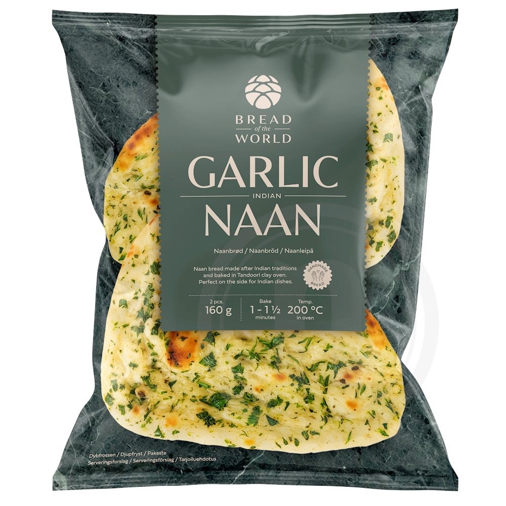 Naanbrød m. hvidløg