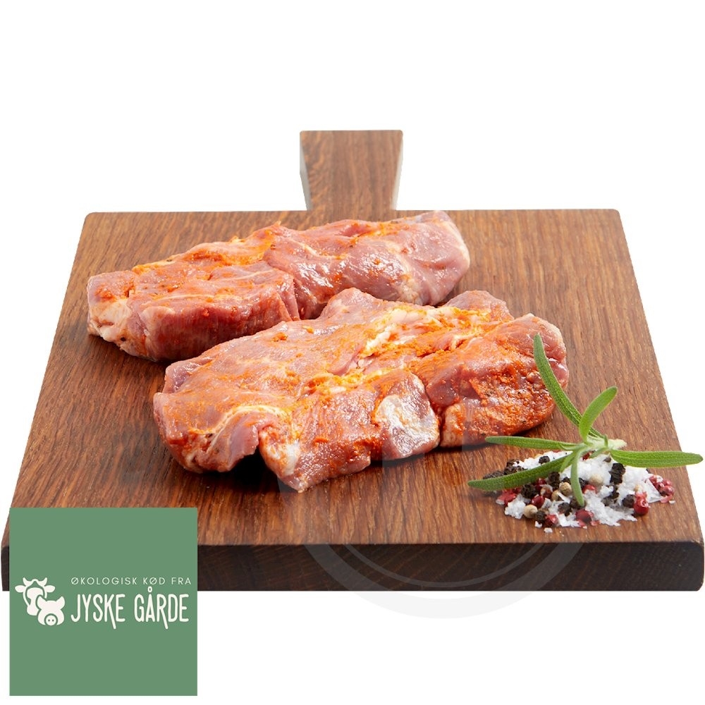 Nakkekoteletter m. marinade øk
