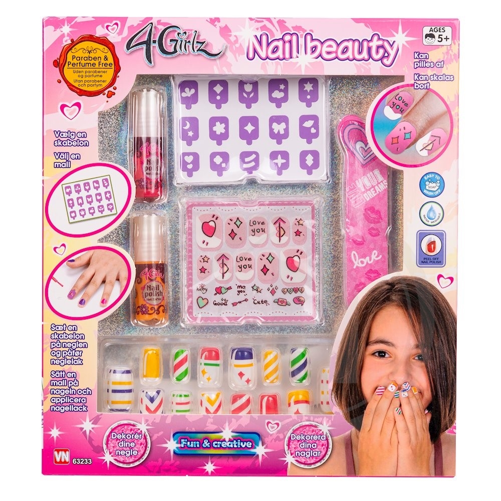 4Girlz Neglesæt med neglelak 1 sæt