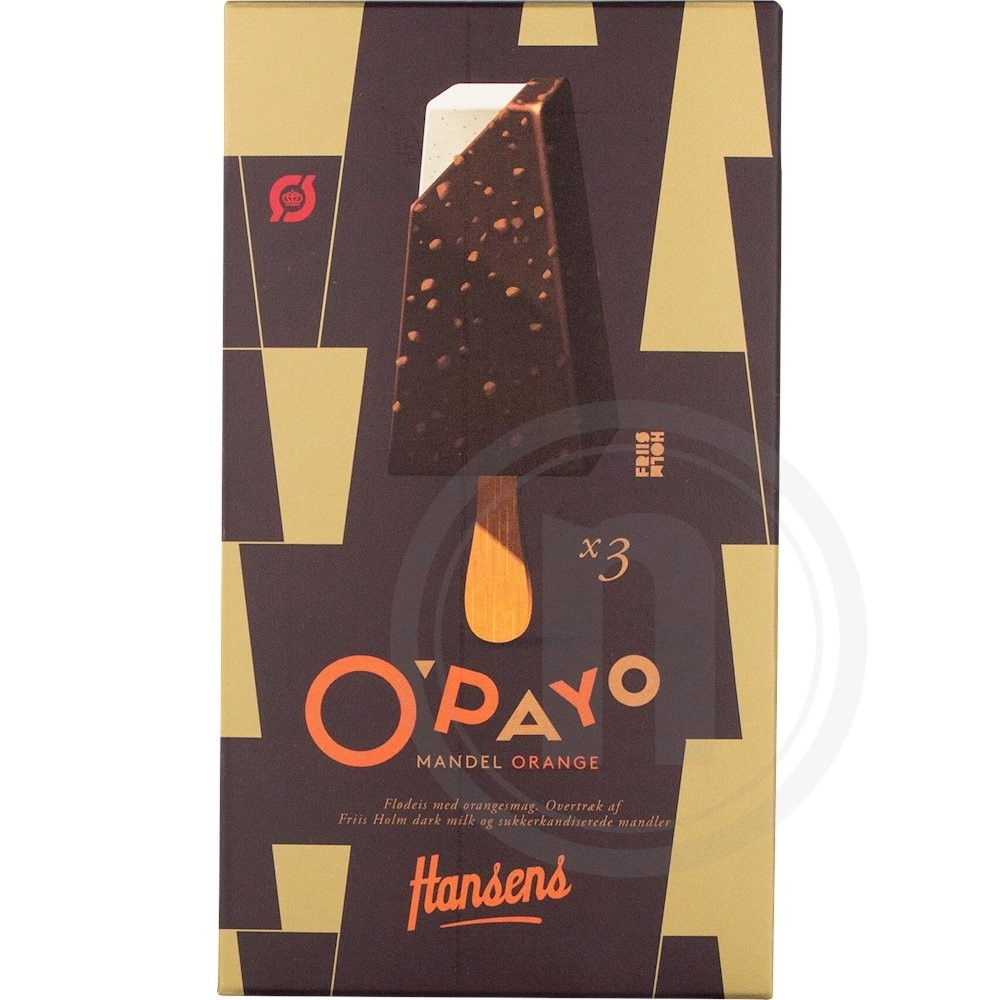 O’Payo mandel-orange is øko.