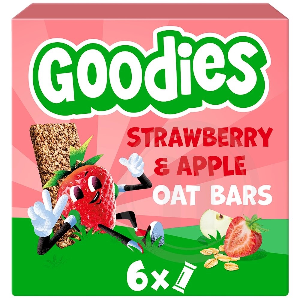 Goodies Kids Bar havrebar æble & jordbær 23 g