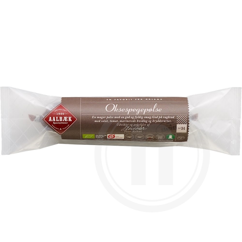 Oksespegepølse øko.