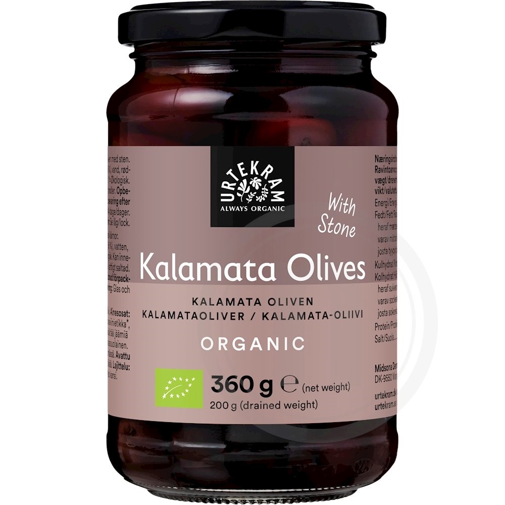 Urtekram Oliven Kalamata med Sten Øko