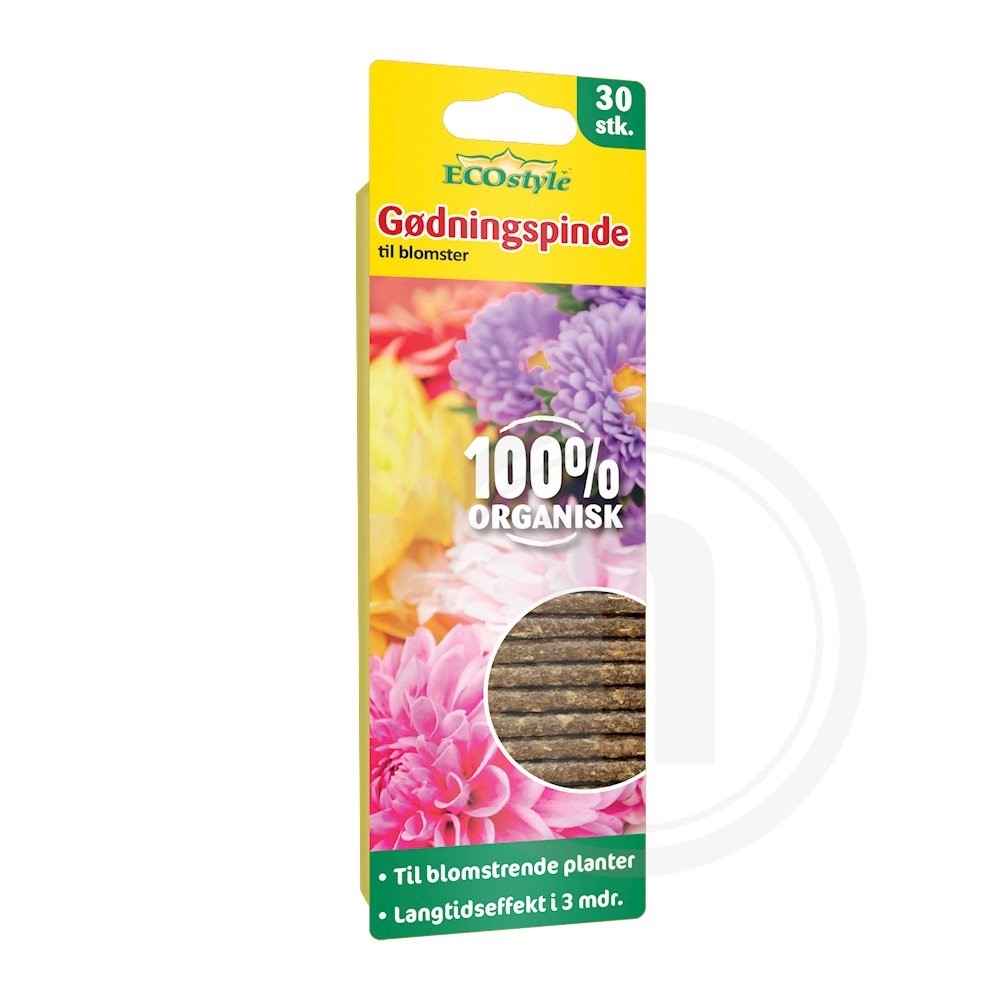 ECOstyle Organiske Gødningspinde Blomstrende Planter