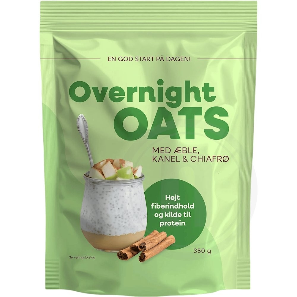 Overnight oats m. æble
