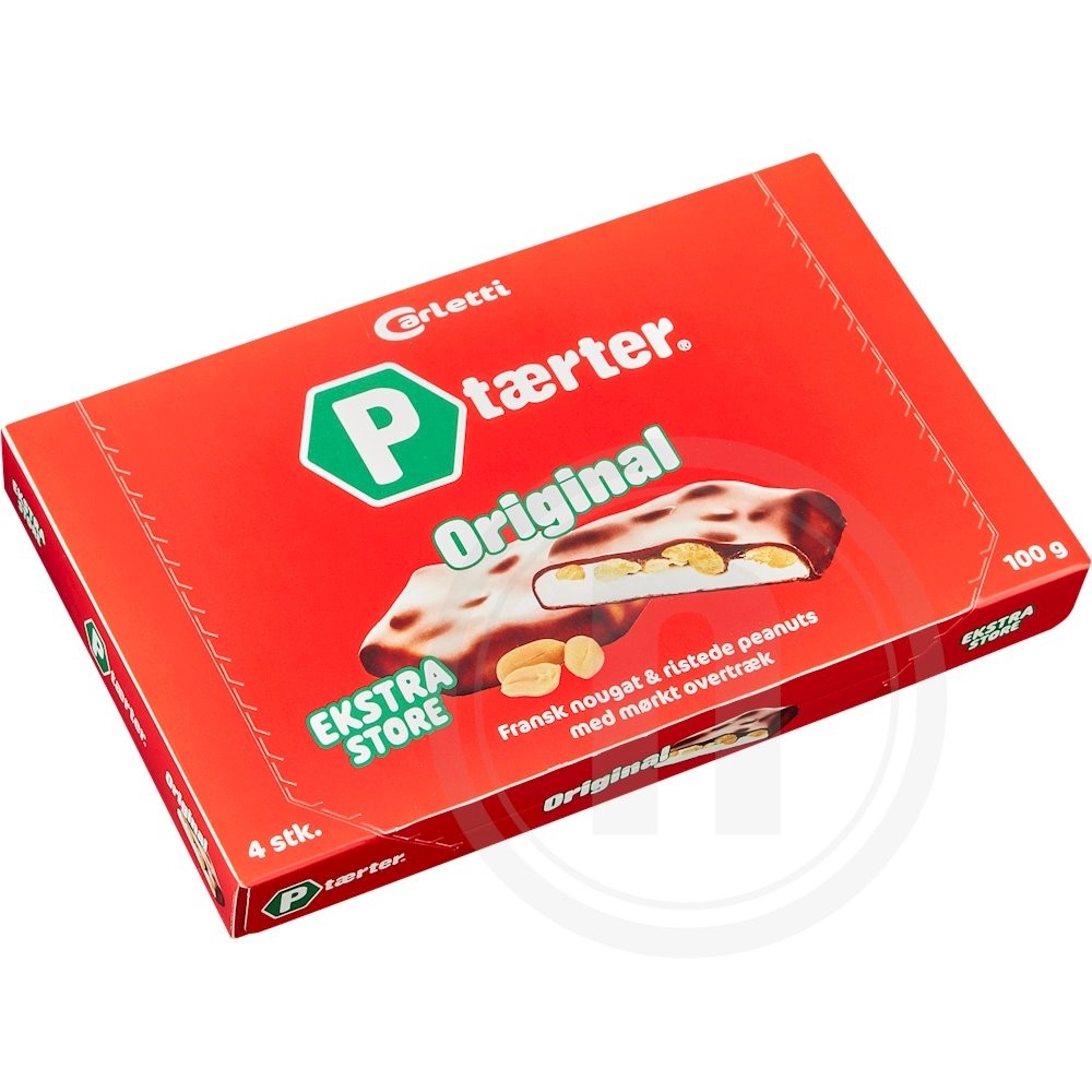 Carletti P-tærter Ekstra Store 4 stk. 100 g