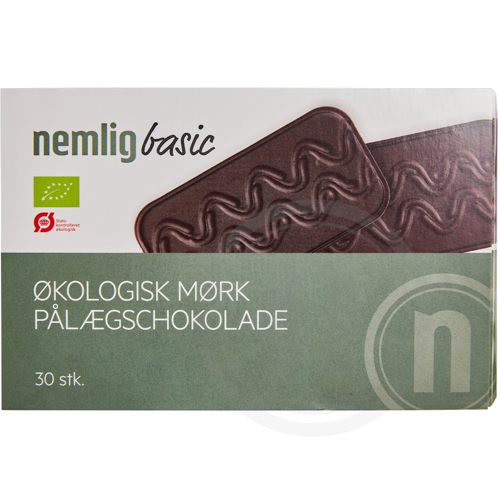 Pålægschokolade (mørk) øko.