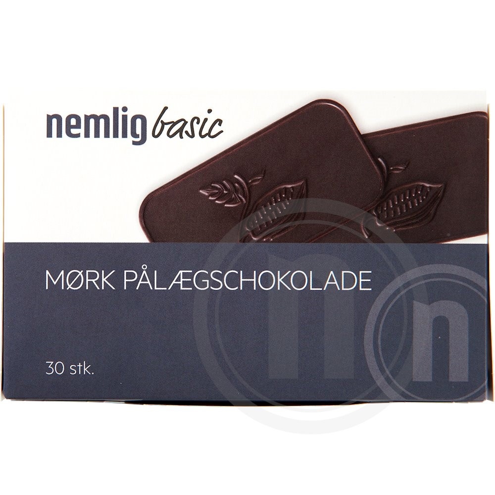 Nemlig Basic Pålægschokolade Mørk