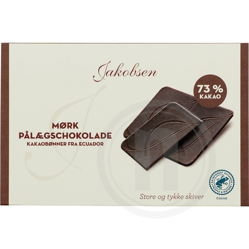 Jakobsen Pålægschokolade Mørk