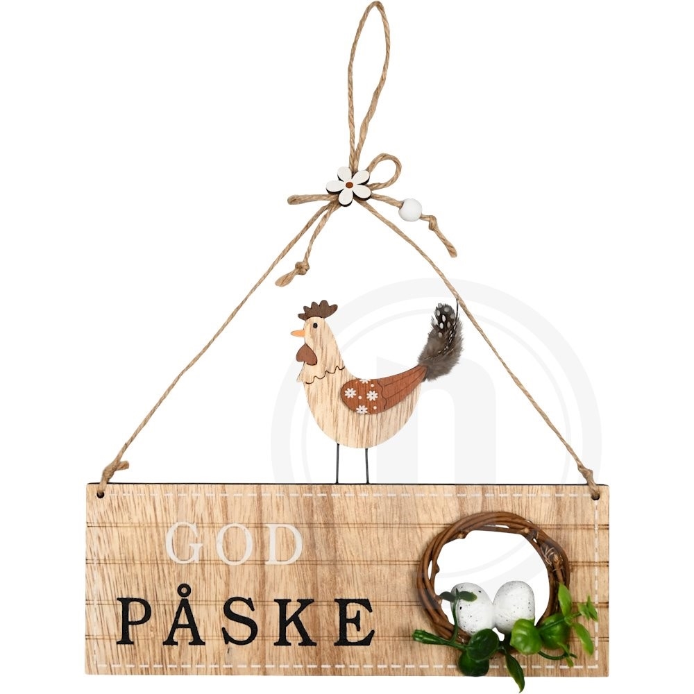 Det Gamle Apotek Påske skilt 29,5x22,5 cm