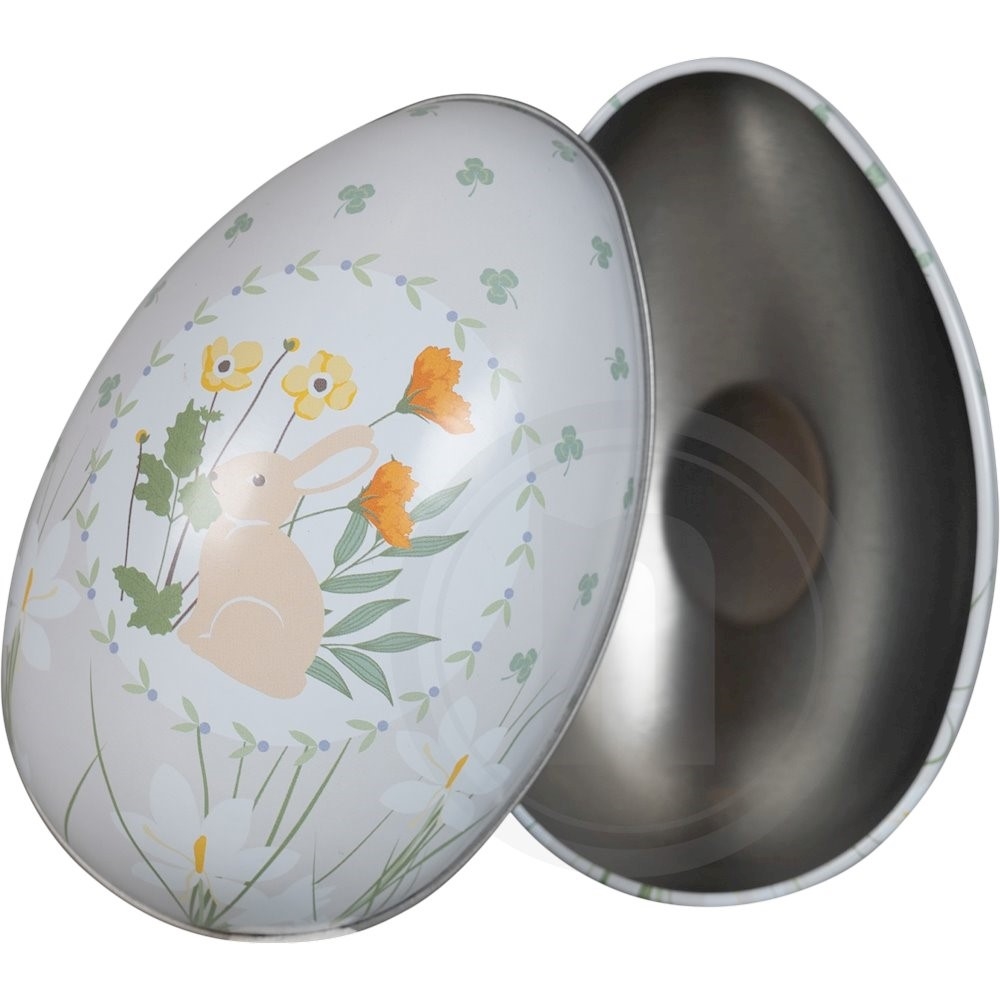 Det Gamle Apotek Påskeæg m. kanin metal grå