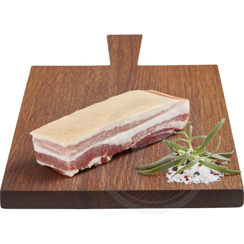 Pancetta dolce Leveret med