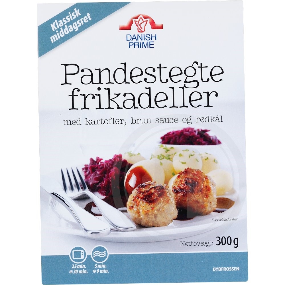 Danish Prime Pandestegte frikadeller m. sovs