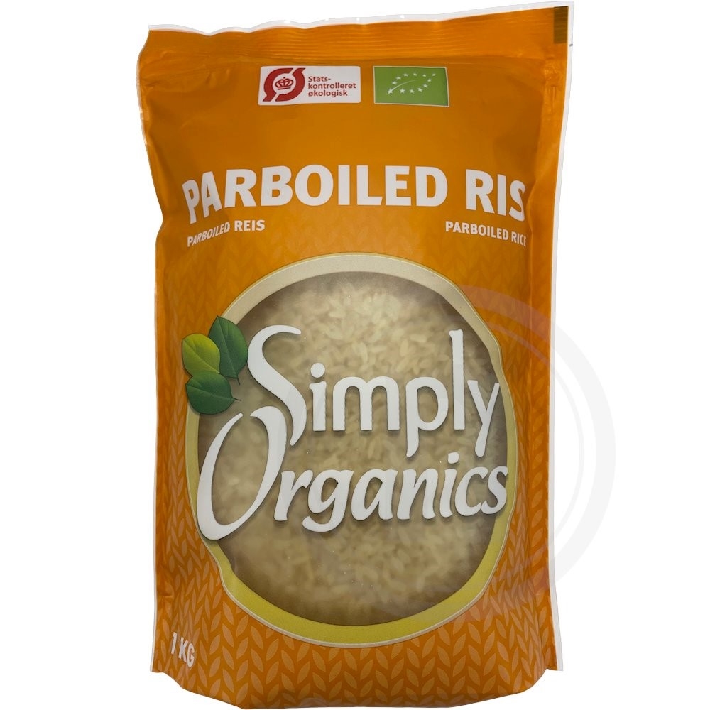 Simply Organics Parboiled Ris Øko