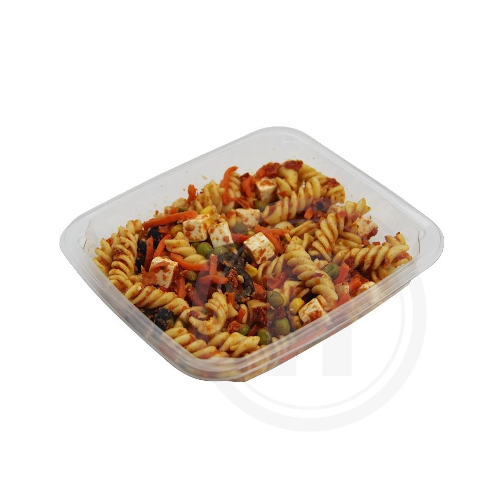 Pasta m. rød pesto