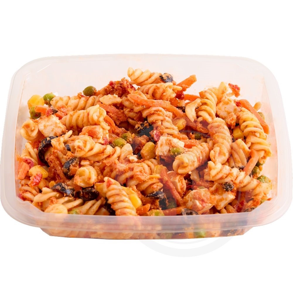 Pasta m. rød pesto
