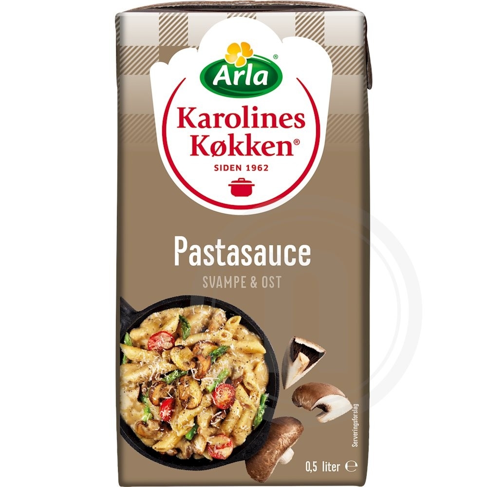 Pastasauce m. svampe & ost