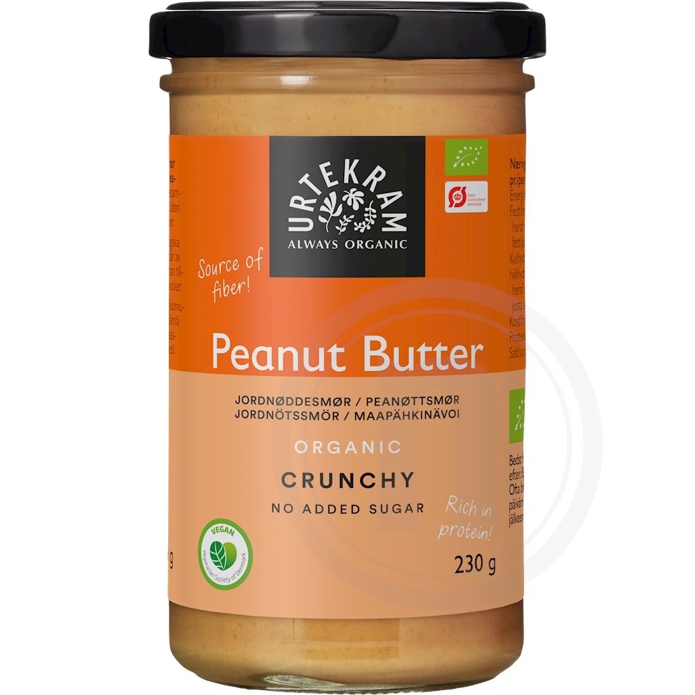 Urtekram Peanutbutter Crunchy Øko.
