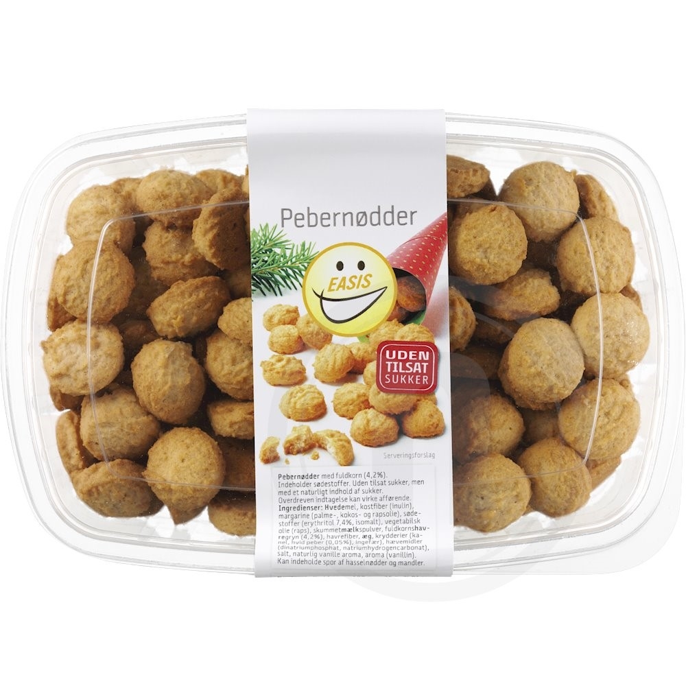 Pebernødder uden tilsat sukker