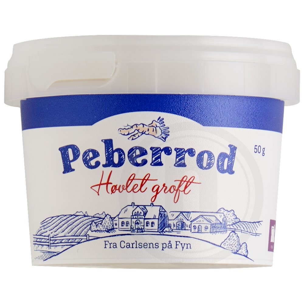 Peberrod høvlet