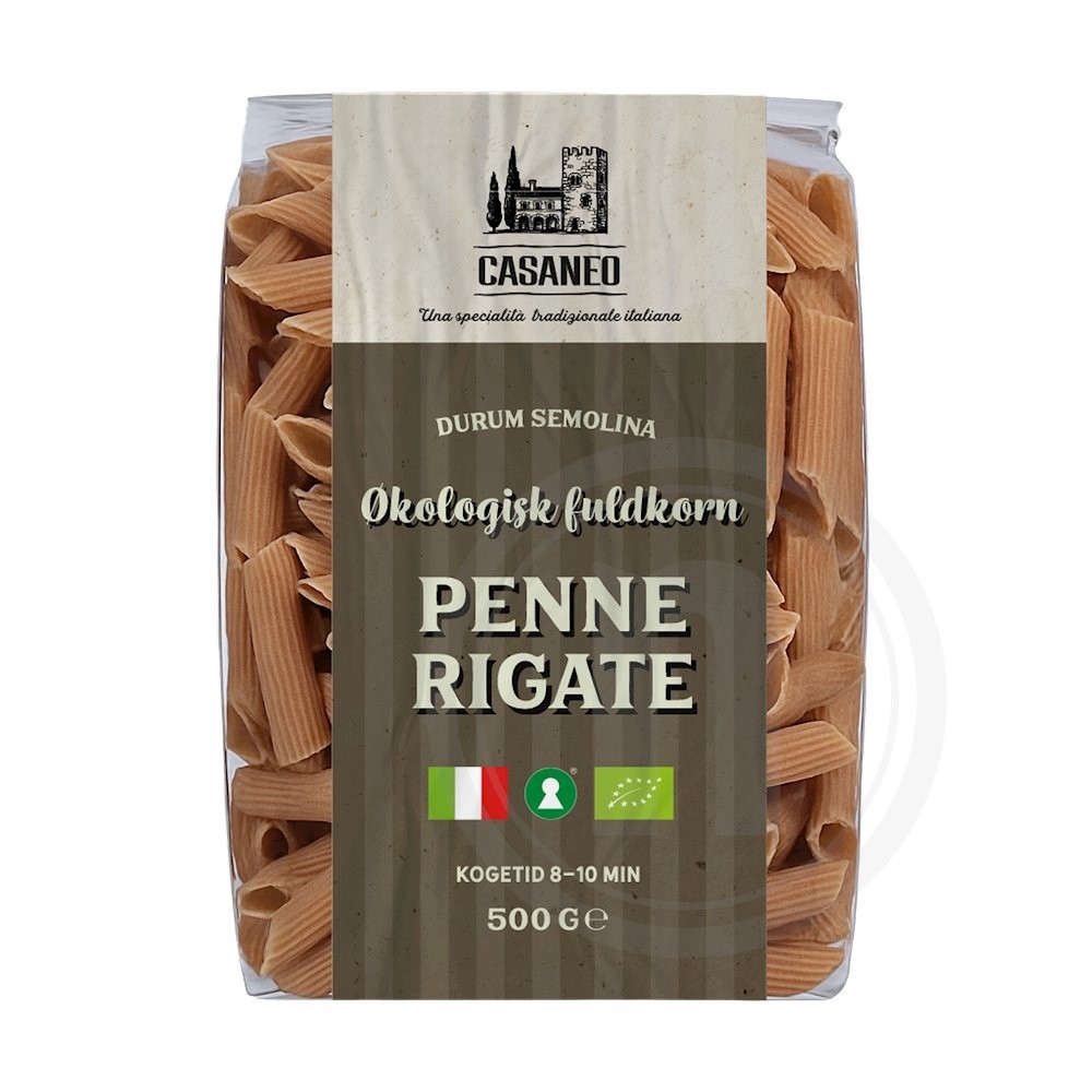 Casaneo Penne Rigate Fuldkorn Økologisk