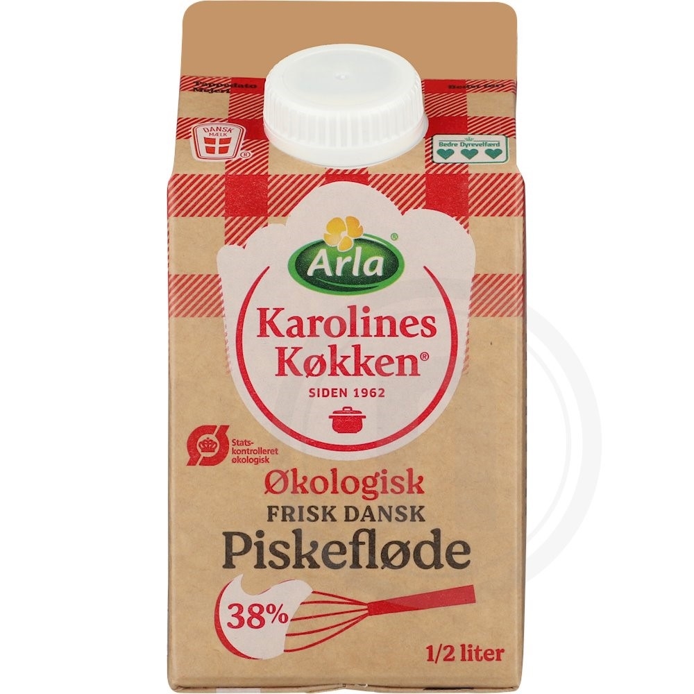 Arla Karolines Køkken Piskefløde 38% øko
