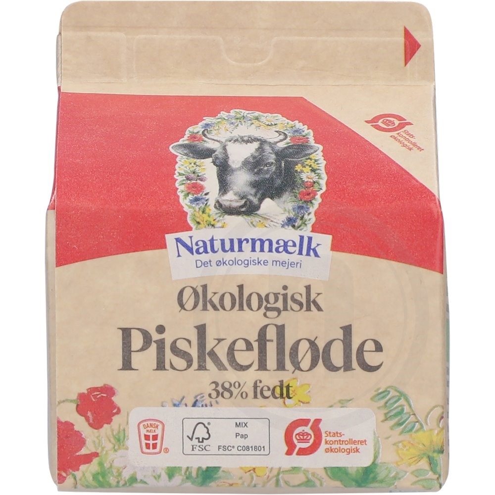 Naturmælk Piskefløde 38% Øko