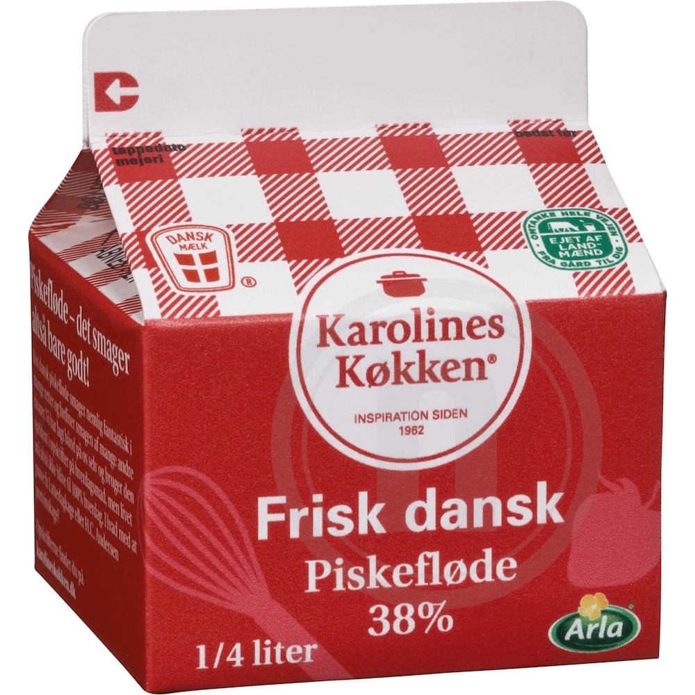 Piskefløde 38%