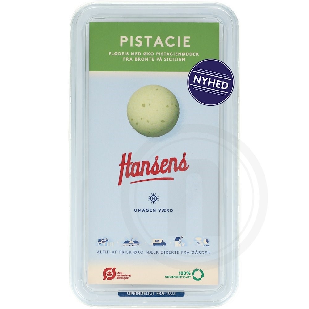 Pistacie is øko.