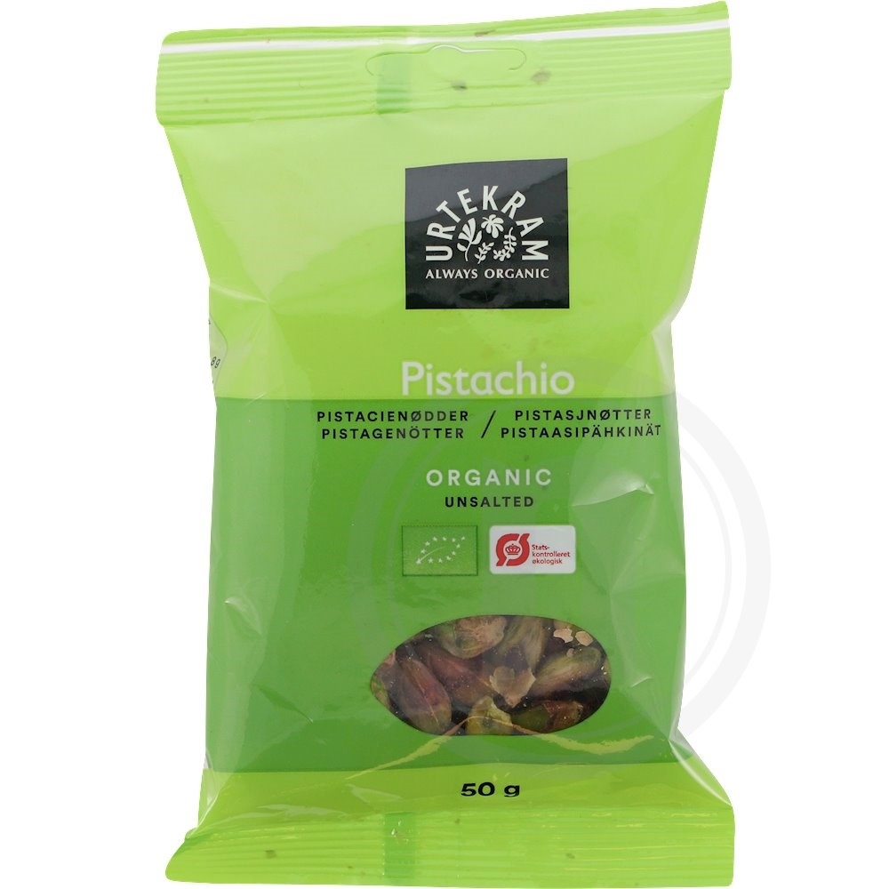 Urtekram Pistacienødder uden skal økologisk