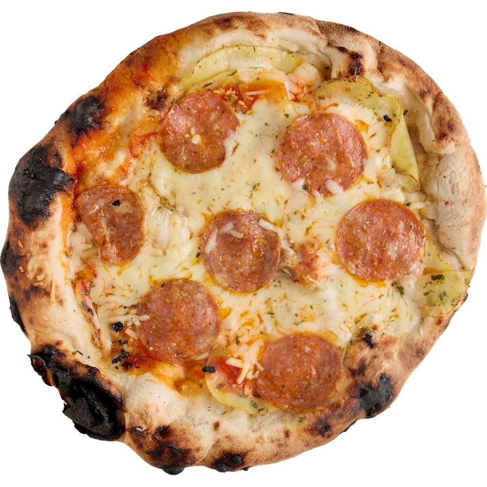 Pizza m. salami øko.