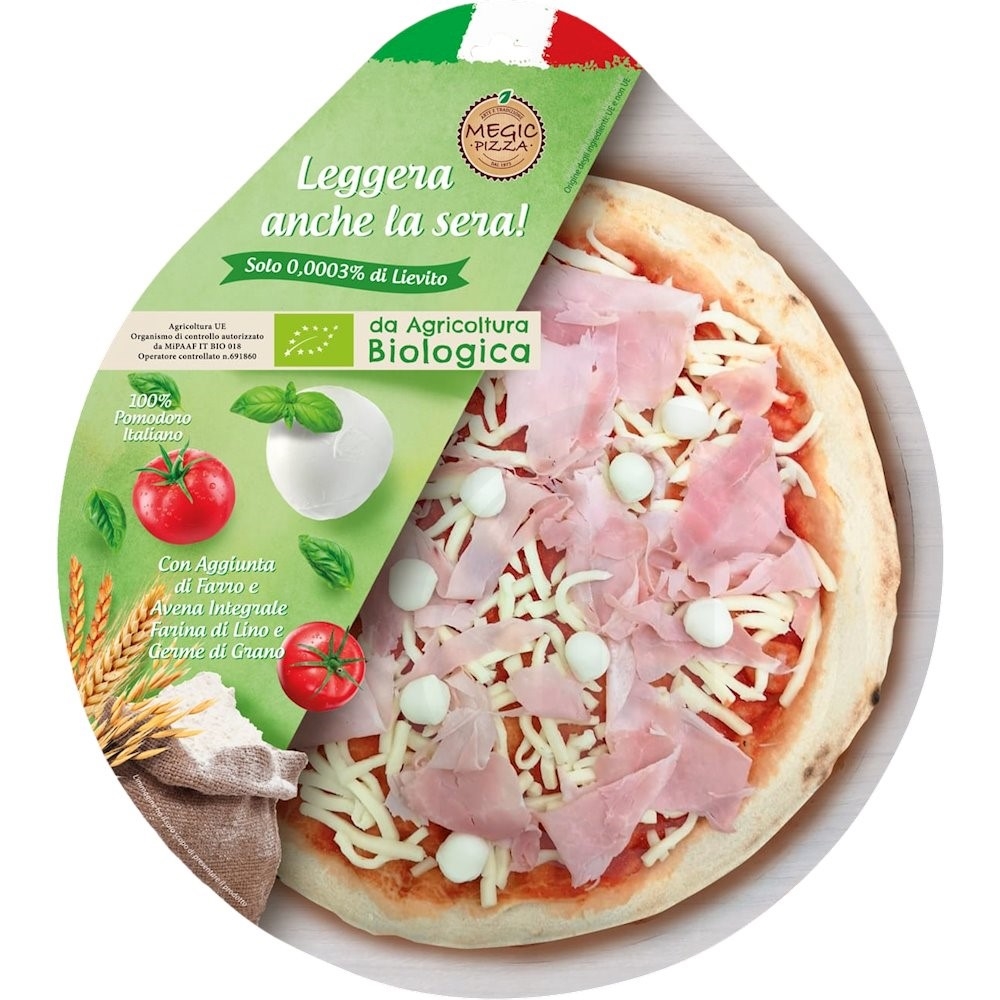 Pizza m. skinke øko.