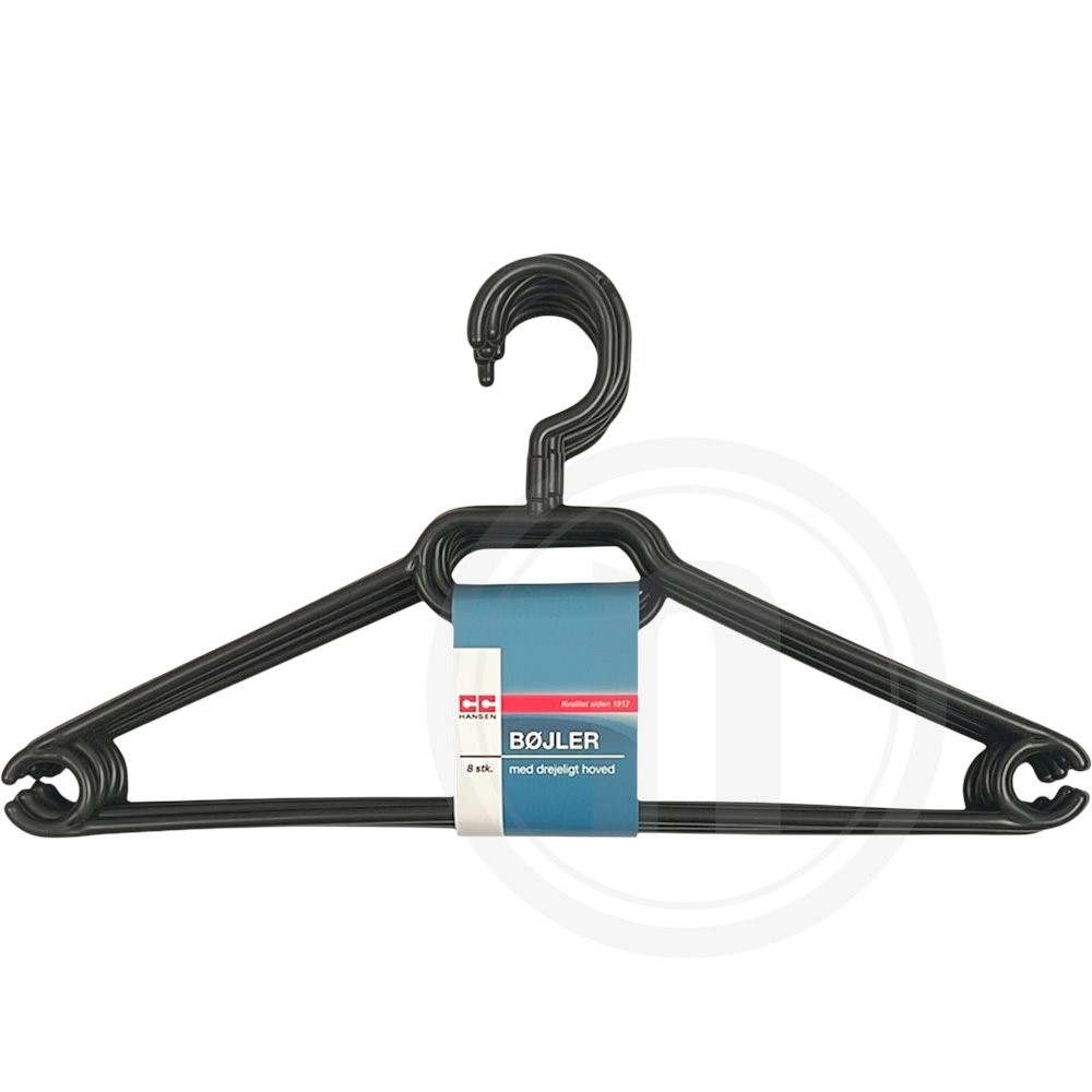 Plastbøjler (sort)