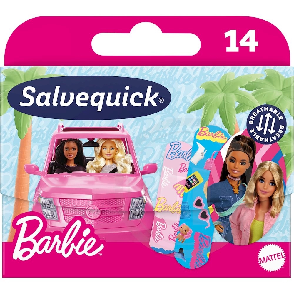 Salvequick Plaster med Barbie 14 stk