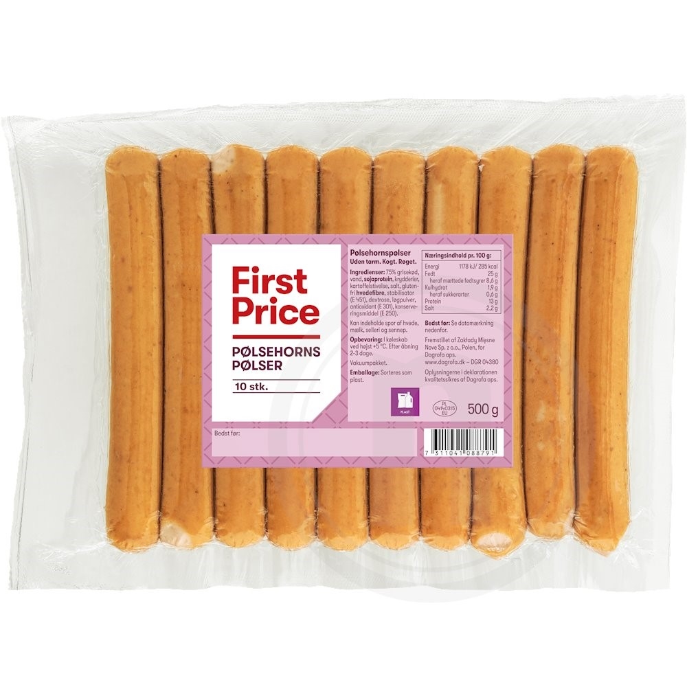 First Price Pølsehornspølser