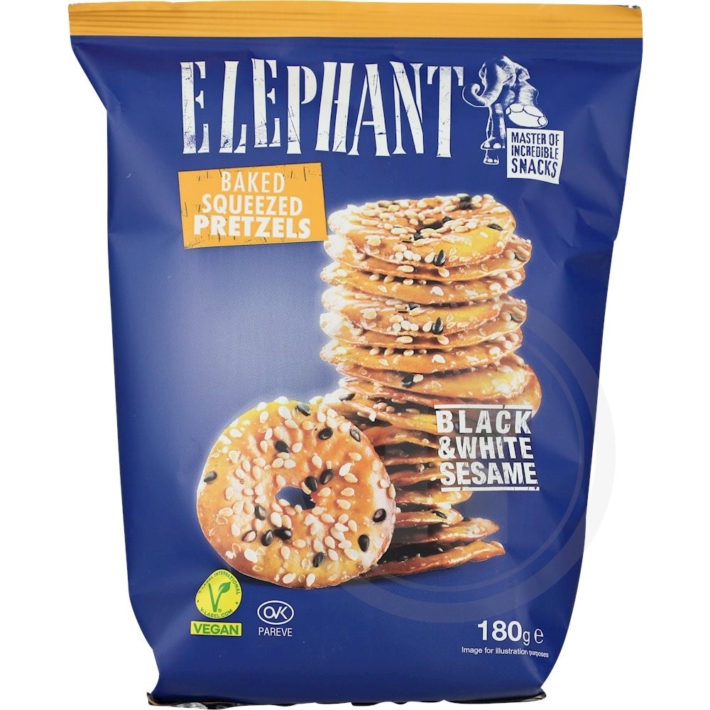 Elephant Pretzel med Sesamfrø