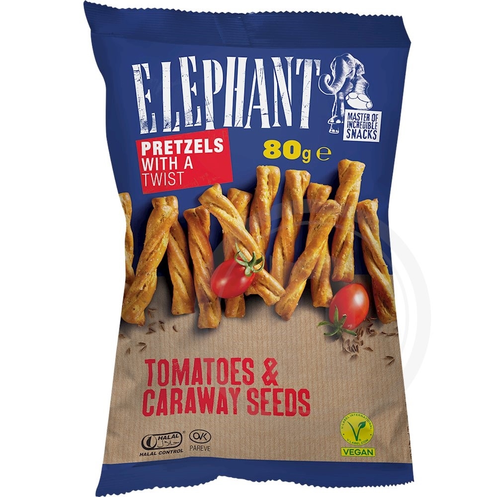 Pretzel twist m. tomat
