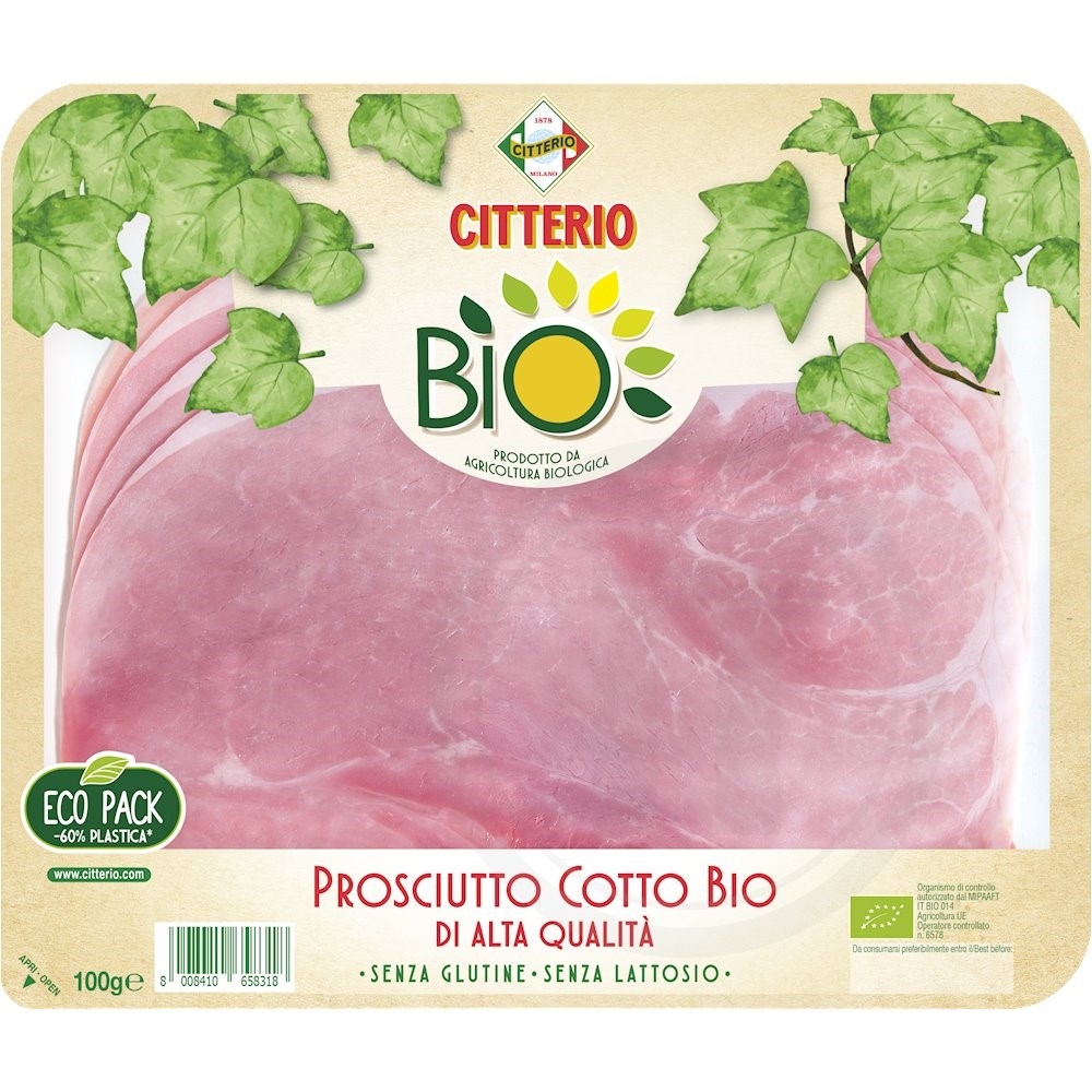 Prosciutto Cotto øko. fra Citterio Leveret med