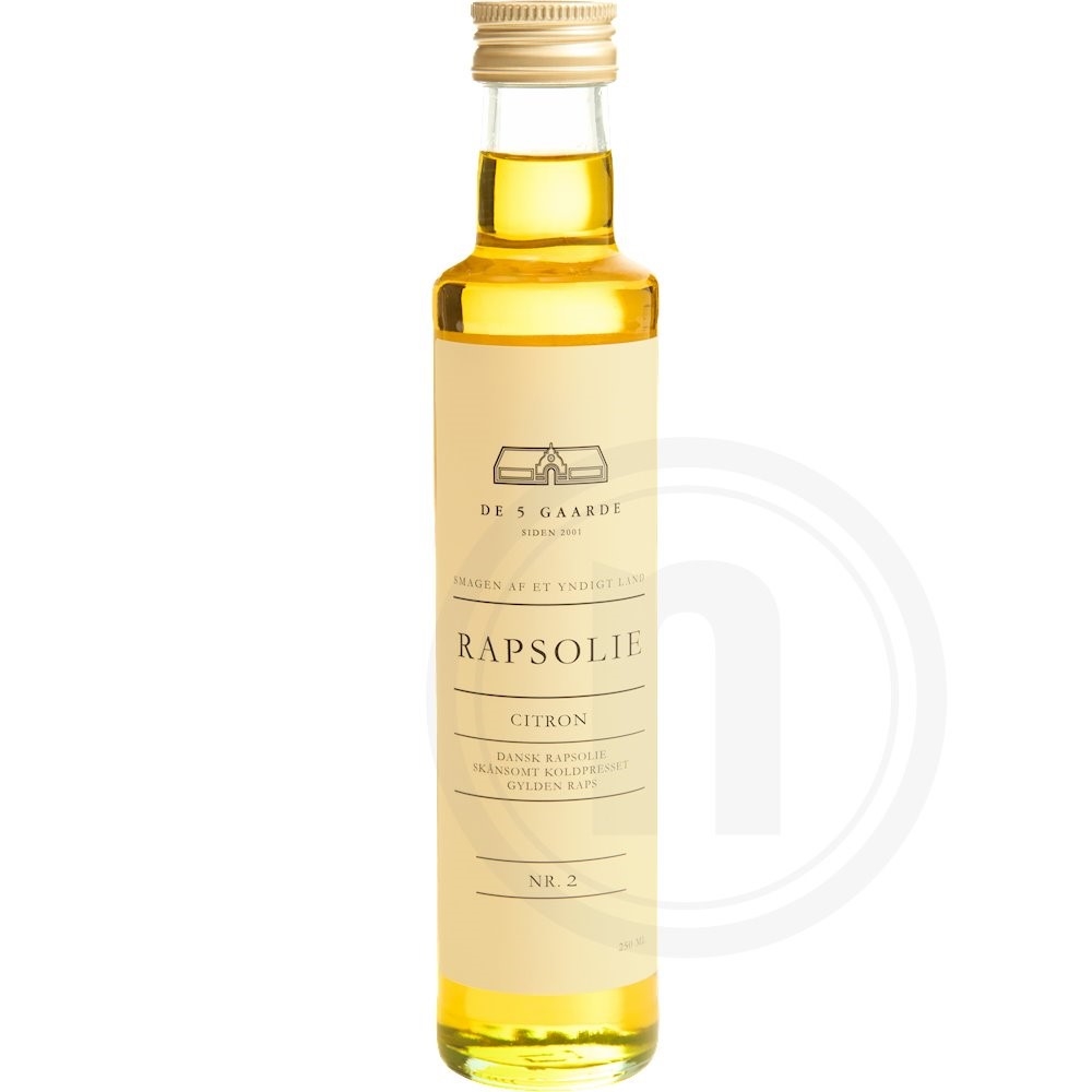 De 5 Gaarde Rapsolie m. citron koldpresset