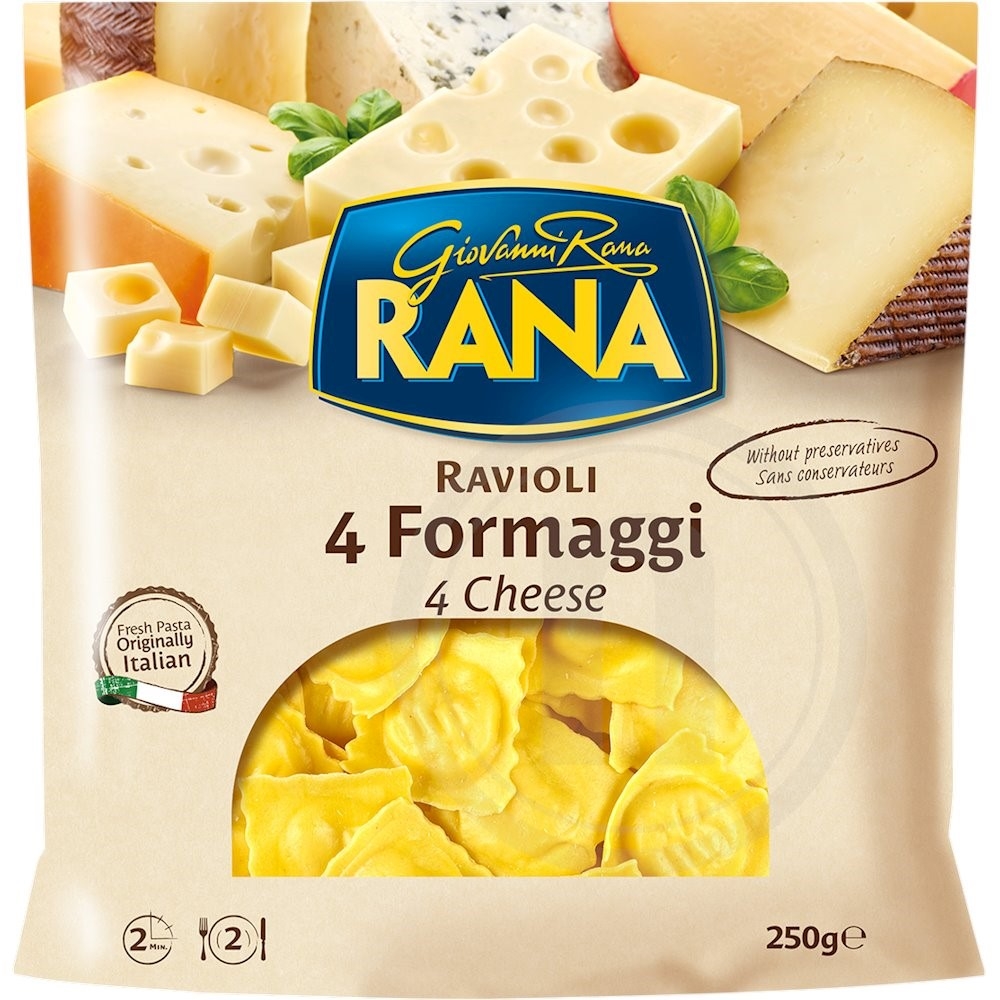Ravioli med 4 forskellige oste
