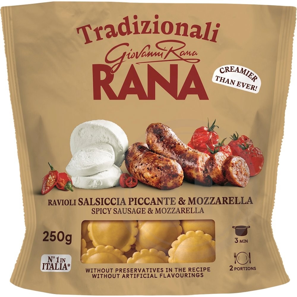 Ravioli m. salsiccia (frisk)